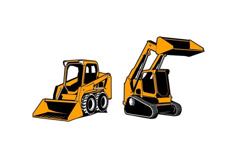 free skid steer loader clipart|skid steer logo image.